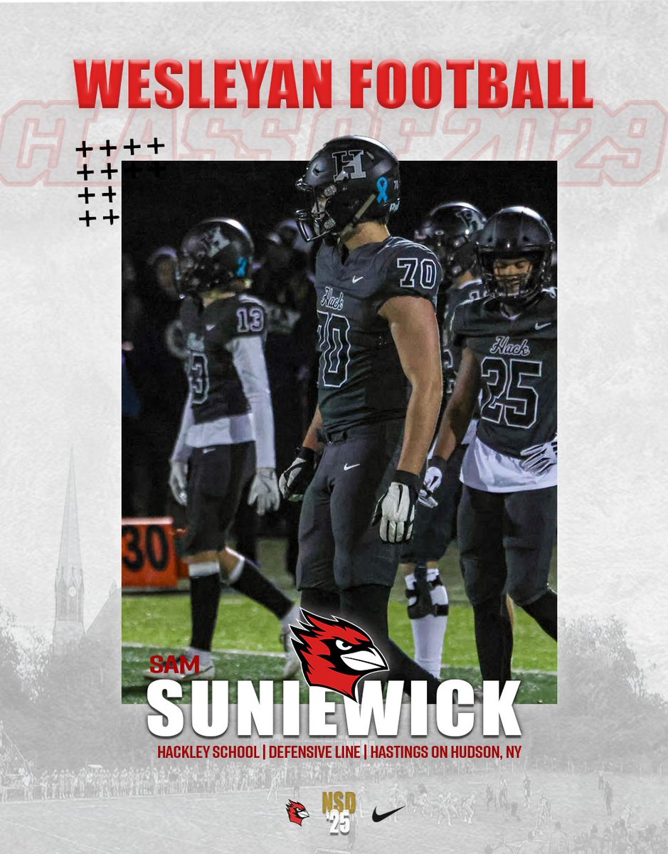 Wesleyan University Football (@wes_football) on Twitter photo ‼️WELCOME THE CLASS OF 2029‼️
Sam Suniewick
Hastings on Hudson, NY
X: x.com/samsuniewick?s…
Hudl: x.com/samsuniewick/s…
#RollCards ‼️WELCOME THE CLASS OF 2029‼️
Sam Suniewick
Hastings on Hudson, NY
X: x.com/samsuniewick?s…
Hudl: x.com/samsuniewick/s…
#RollCards