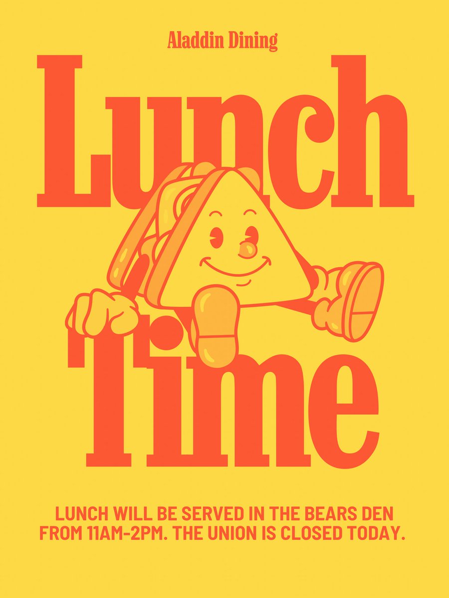 Aladdin has an omelet bar set up outside Rogers Hall for breakfast. They will be there until lunch. Lunch hours will be from 11-2pm! Union Restaurants are closed! @westlibertyu