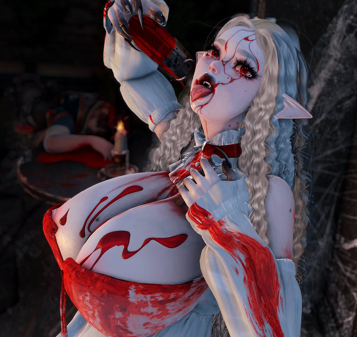 LaGoblina_Chan's tweet photo. Hunted🩸🗡
Ft. My Brotha Wife, @aheghoul 's Wonderful Tattoo For The MorphToon Head -Disconnect. Blood Drip
And Special Thanks To Pomme For Their Evox To SLUV Converter Find It Here! https://t.co/5lOceirOa8
#SecondLife #MorphToon #Soapberry https://t.co/QY3zaKhvMm