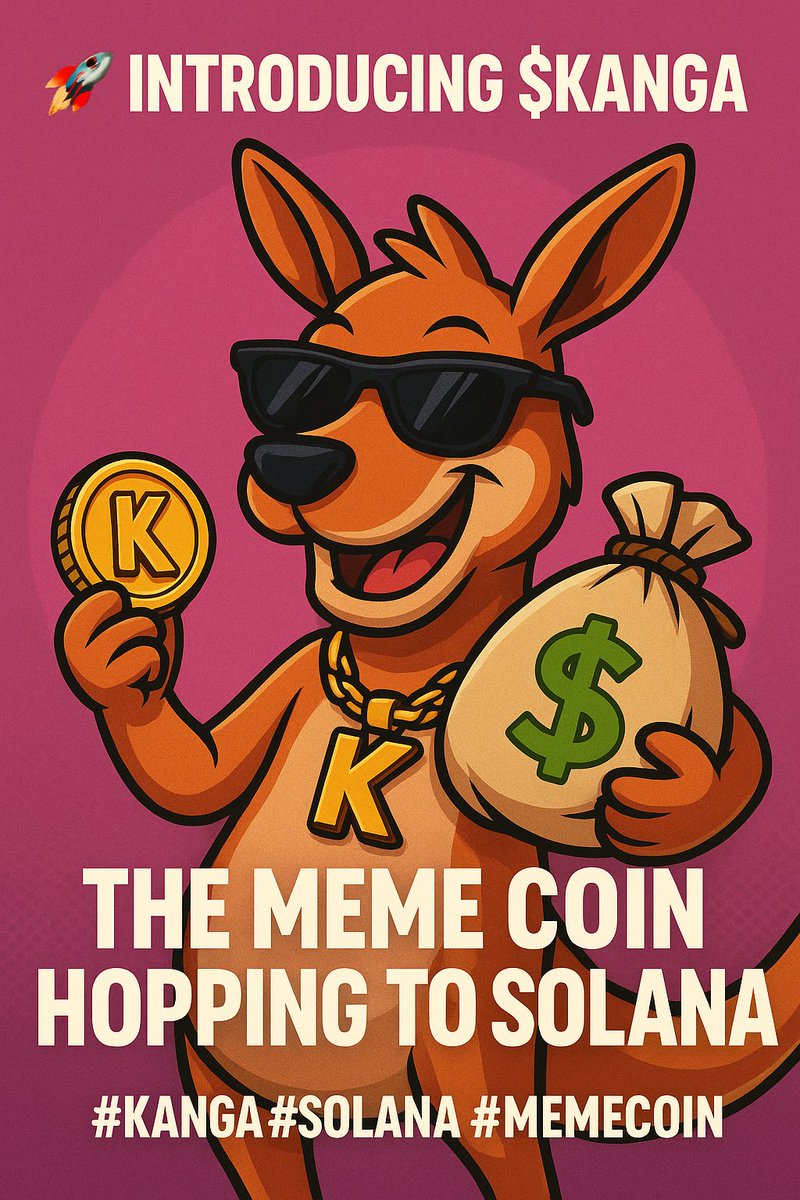 Kanga2moon's tweet photo. Other coins bark. Some even meow. But $KANGA?
He jumps OVER the rest. 🦘🔥Built for hype. Fuelled by community. Powered by hopium.
#MemeCoinSeason #KANGAArmy #Solana https://t.co/SJ6De3DbFl