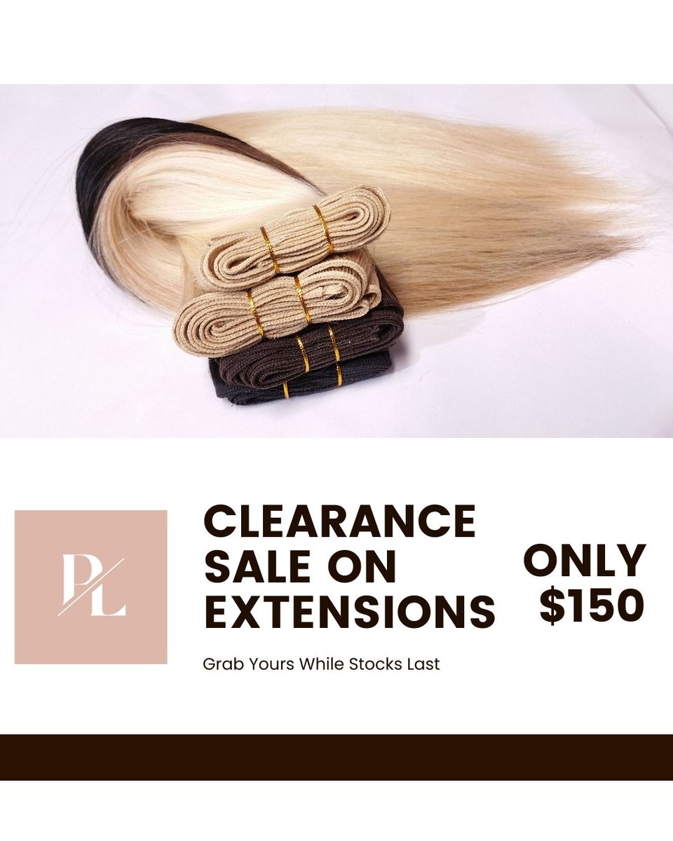 PlatinumLockz's tweet image. #HairGoals #ClipInExtensions #HairSale

🚨 MASSIVE CLIP-IN EXTENSIONS CLEARANCE – Everything Must Go!&quot;