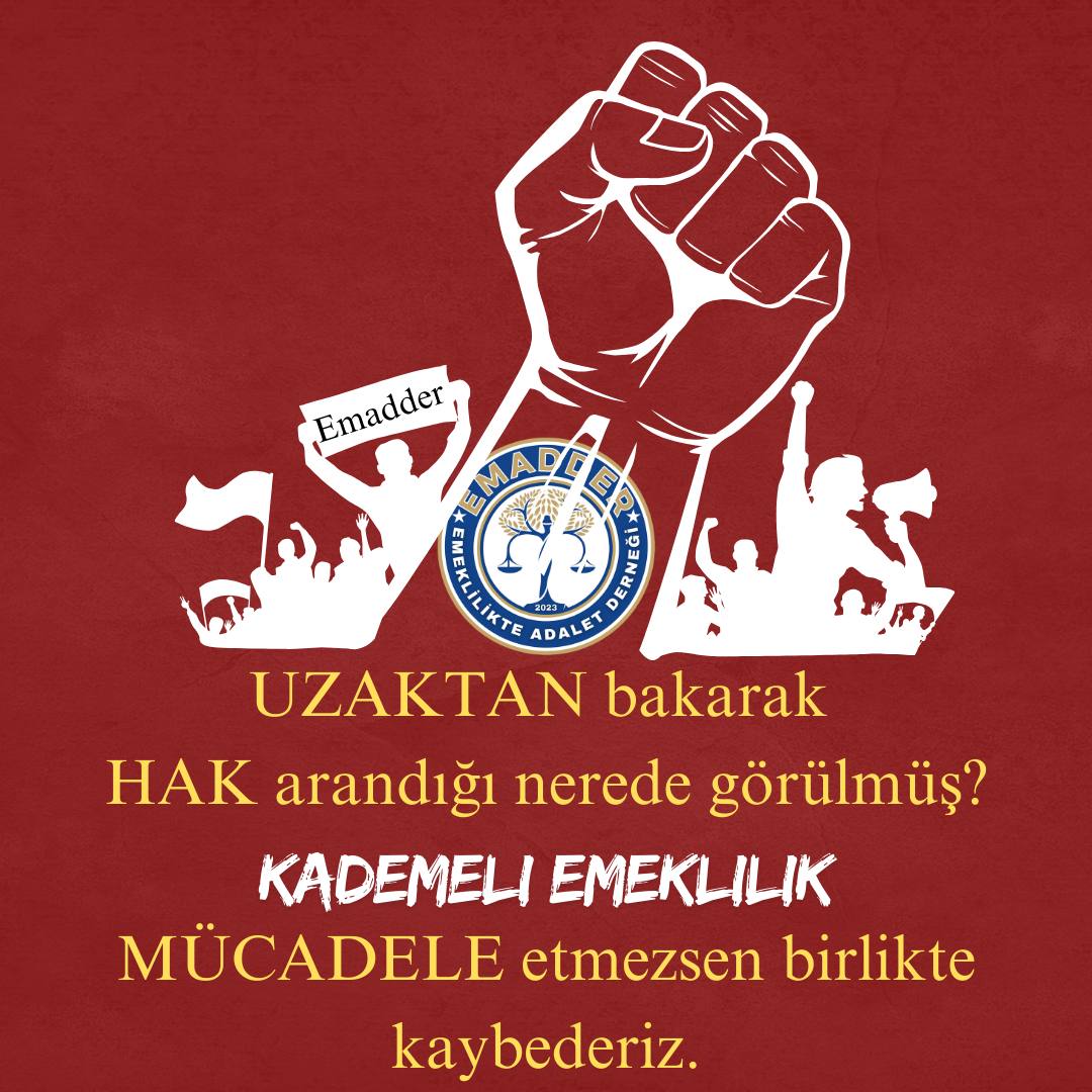 munlu184118's tweet image. Teşekkürler 
Kademeli emeklilik anayasal hakkımızdır 
@EmadDernegi
#Kademe1MayısdaMeydanlarda