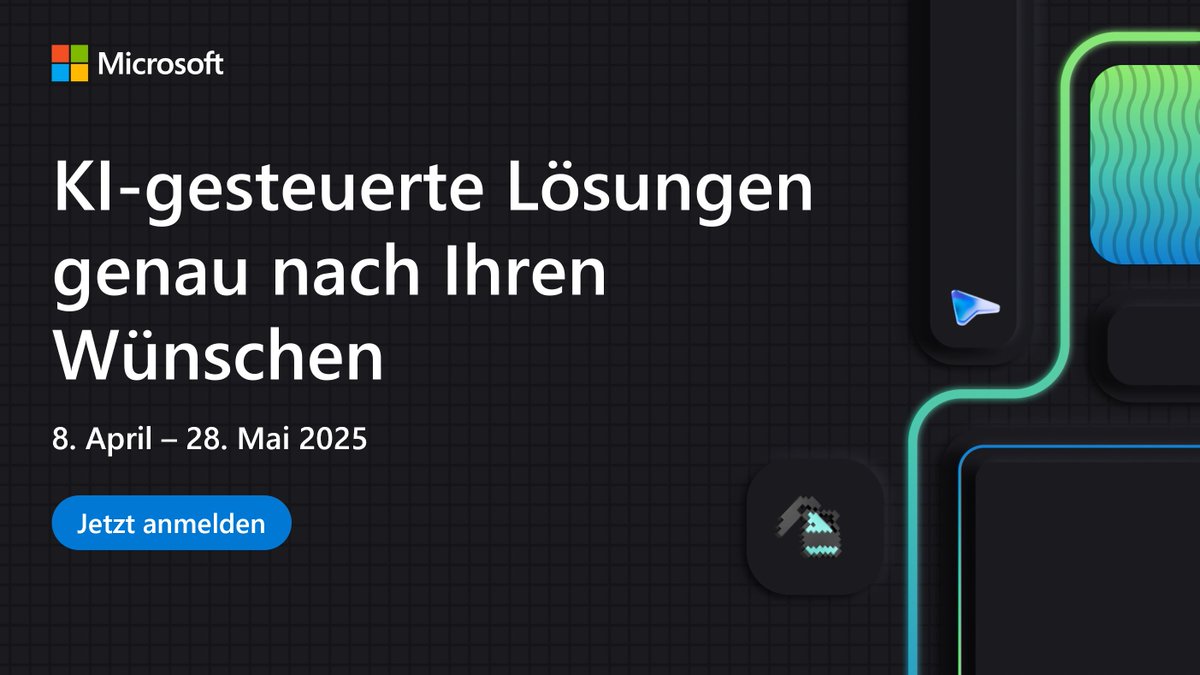 50.000 kostenlose Zertifizierungsprüfungen für alle technischen Teilnehmenden der Microsoft AI Skills Fest Challenge #Sweepstakes. Ab 18 Jahren. Endet am 28.05. Teilnahmebedingungen: msft.it/6011SRJwB #AISkillsFest: msft.it/6012SRJw8
MicrosoftLearn