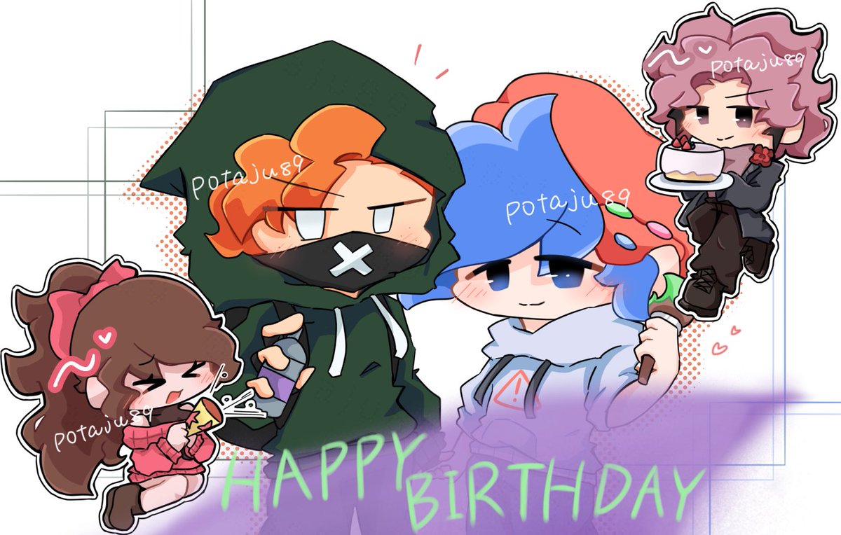 potaju89's tweet photo. #今月描いた絵を晒そう 
背景をサボりにサボった月でした(何やってるの)
あとほとんどSoftPBしか描いてなかったわね
来月は色々描きたいです https://t.co/8KNXlRn7CD