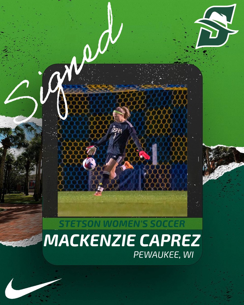 Stetson WSoccer (@stetsonwsoccer) on Twitter photo 𝙎𝙄𝙂𝙉𝙀𝘿! Welcome to the Hatter family, Mackenzie!🤠
✍️<a href="/mackenziecaprez/">Mackenzie Caprez</a>
#GoHatters | #DefendDeLand 𝙎𝙄𝙂𝙉𝙀𝘿! Welcome to the Hatter family, Mackenzie!🤠
✍️<a href="/mackenziecaprez/">Mackenzie Caprez</a>
#GoHatters | #DefendDeLand