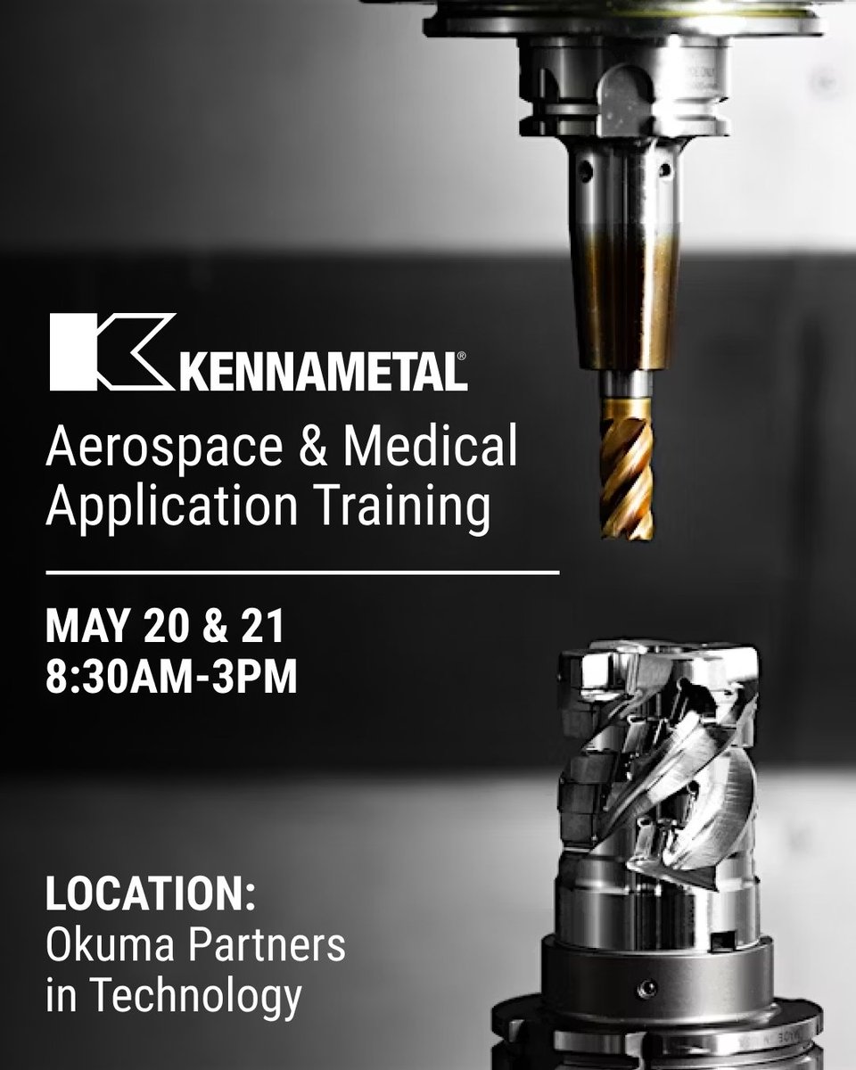 Okuma America (@okumaamerica) on Twitter photo Get ready for an exciting day of learning at Okuma, hosted by <a href="/Kennametal/">Kennametal</a>! 💡 Explore high-efficiency machining techniques, witness live demos, and gain insights from technical experts.
f.mtr.cool/ugxfuvngnd
#OkumaPartnersInTechnology Get ready for an exciting day of learning at Okuma, hosted by <a href="/Kennametal/">Kennametal</a>! 💡 Explore high-efficiency machining techniques, witness live demos, and gain insights from technical experts.
f.mtr.cool/ugxfuvngnd
#OkumaPartnersInTechnology