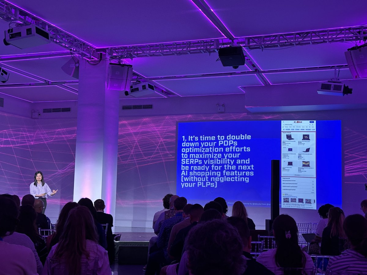 PDPs > PLPs if we want to have visibility in this new era of AI-driven SERP features (but we shouldn’t ignore PLPs) <a href="/aleyda/">Aleyda Solis 🕊️</a> #seoweek