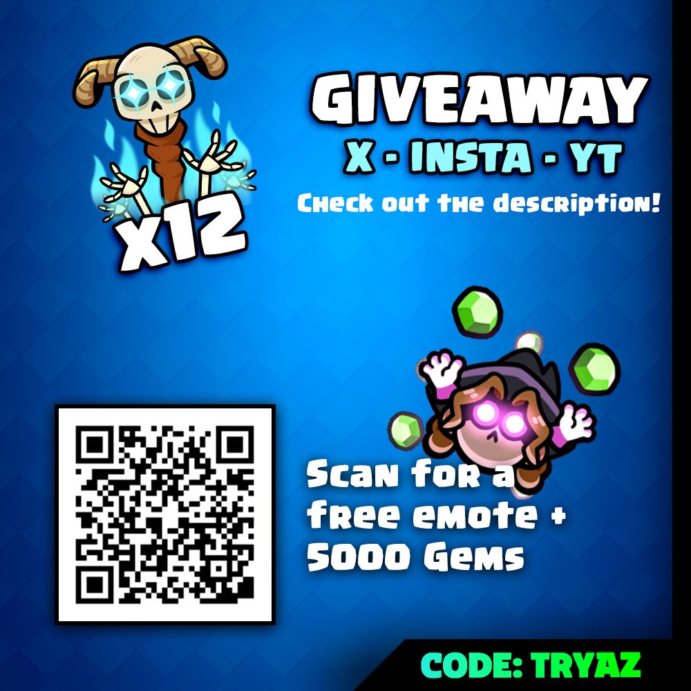 Giveaway + Free Emote! The Squadivers got attacked and you can help by sharing this link which gives you FREE GEMS + x1 EMOTE! 🥳 (link.squadbusters.com/voucher/save-s…)
Next to this there is an x12 exclusive Emote Giveaway:
❤️ LIKE
🔄 RETWEET
🫱🏻‍🫲🏼 FOLLOW
💎 Post your favorite Squad Character