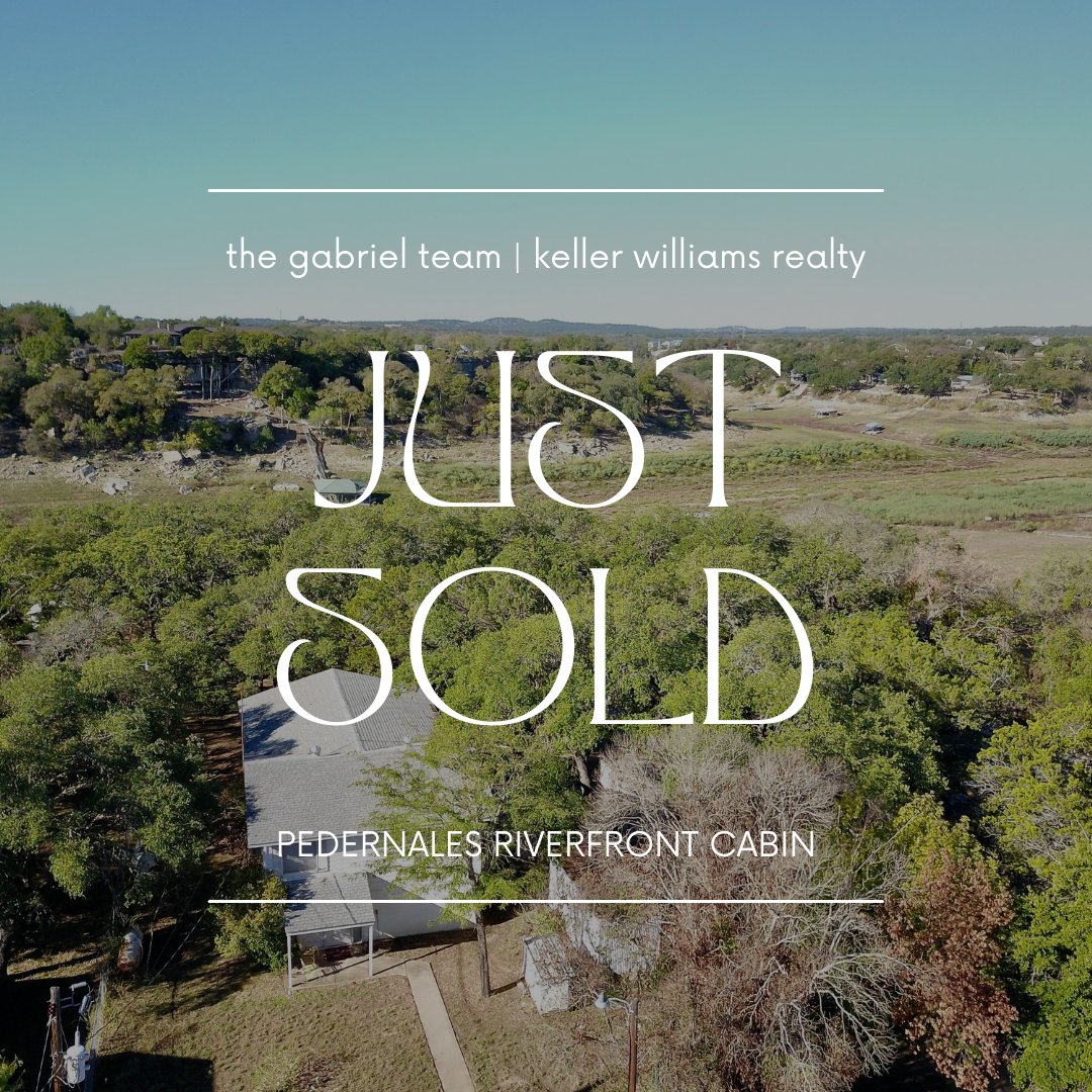 AlanInAustin's tweet photo. Just closed in Spicewood! After 60+ years with one family, 24805 Lake View has a new chapter ahead. 1.11 acres on the Pedernales River, vintage cabin, towering oaks &amp; a massive workshop.
Seller Representation | The Gabriel Team | Texas Hill Country Real Estate #spicewoodtx https://t.co/pSKOjjRL8c