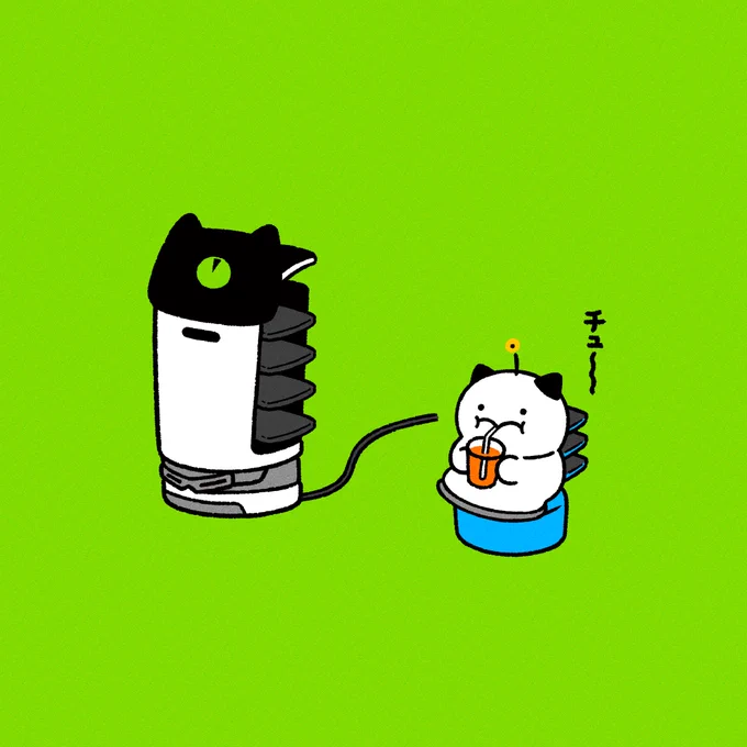 いっしょに充電でちゅ
