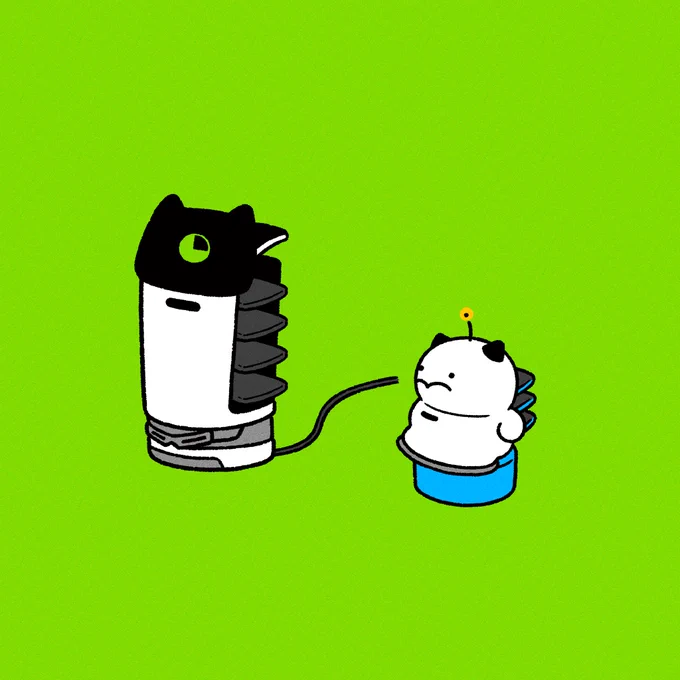 いっしょに充電でちゅ