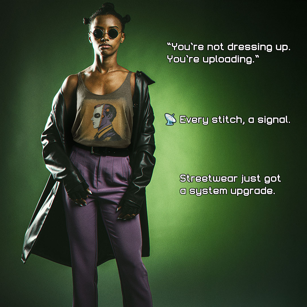 _wheresmymojo's tweet photo. ⚡You don’t wear techwear. You deploy it. 🔥 Only the fearless click ‘add to cart.’
>> https://t.co/gptFFNmOka
#tshirt #tshirtoftheday #tshirtlovers #machinevibes #cyborg #cyborgart #cyber #robot #robots #techwear #techwearfashion #staycoded #cybersoul #posthumanstyle #machinevibes #wearablefuture #fashionforward #cyberpunkfashion #futurewear #cyborgcore #futuristicfashion #streettech #darkwear #dystopianstyle #nextgenstyle #techfit #digitalrebels #codeandcloth #urbanarmor #sweatshirts #sweatshirt