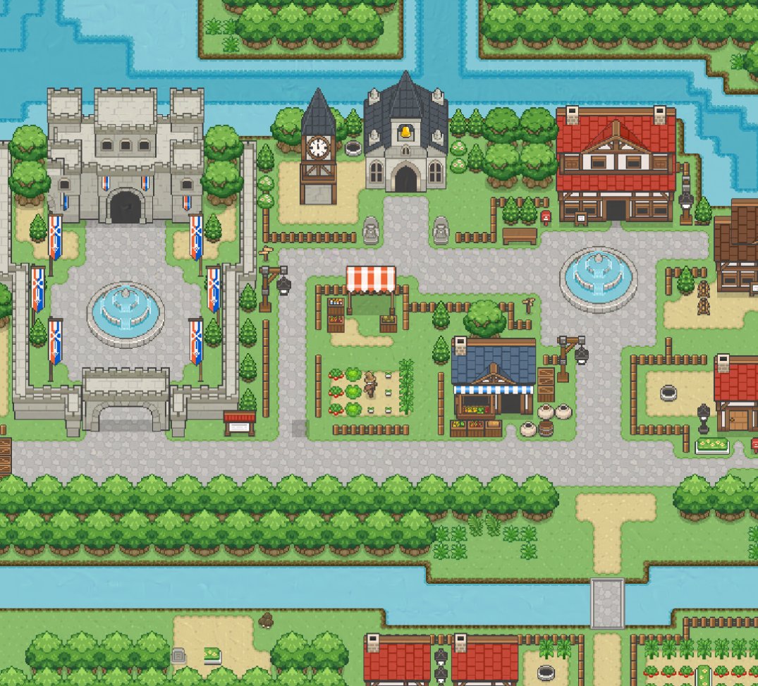 VectoRaith's tweet image. Medieval Town
Based on: - (OG Map)
Engine used: #RPGMakerMZ
#pixelart #ドット絵 #GameAssets #gamedev #indiedev #tileset