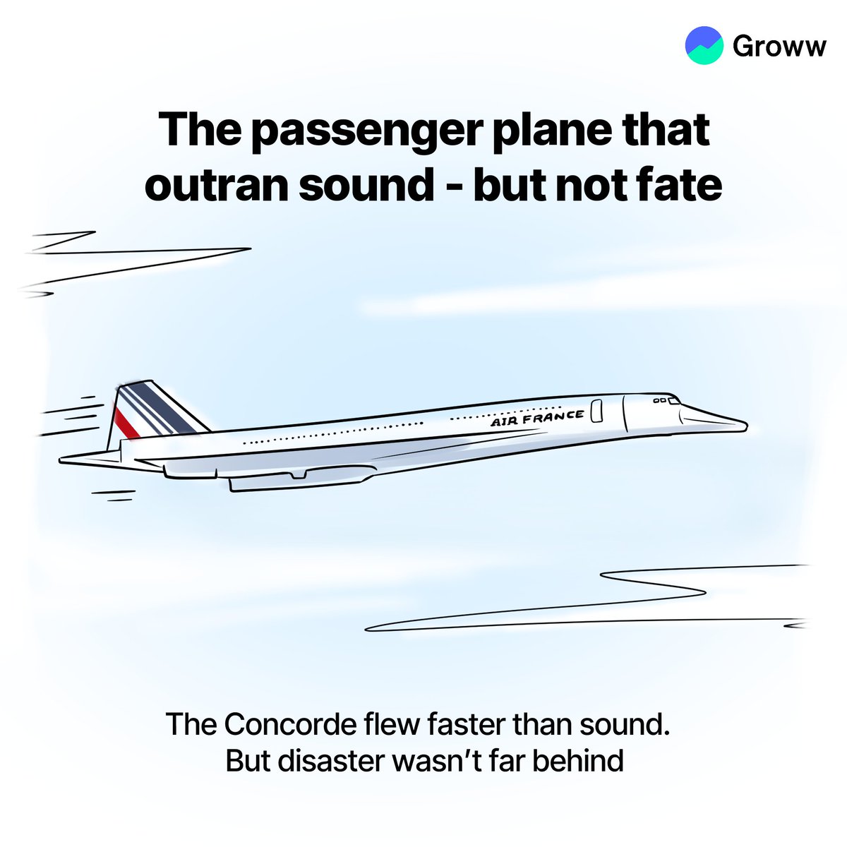 Concorde was the first supersonic passenger-carrying commercial airplane. 

Its speed was twice that of the speed of sound!

The story of its rise and fall 👇
