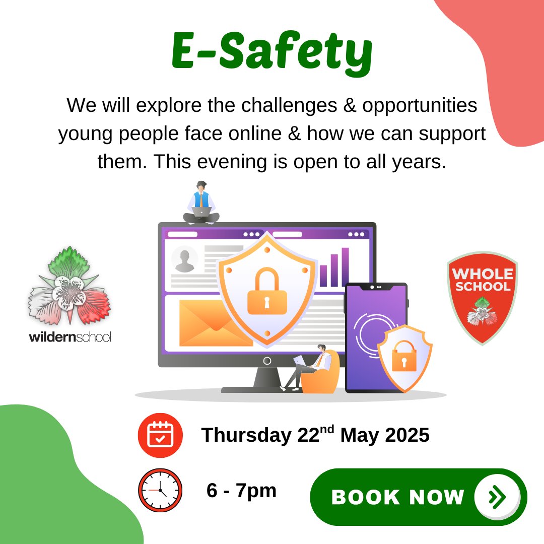 E-Safety

We will explore the challenges &amp; opportunities young people face online &amp; how we can support them. This evening is open to all years.

Please book your place on eventbrite - bit.ly/42Uf4EK