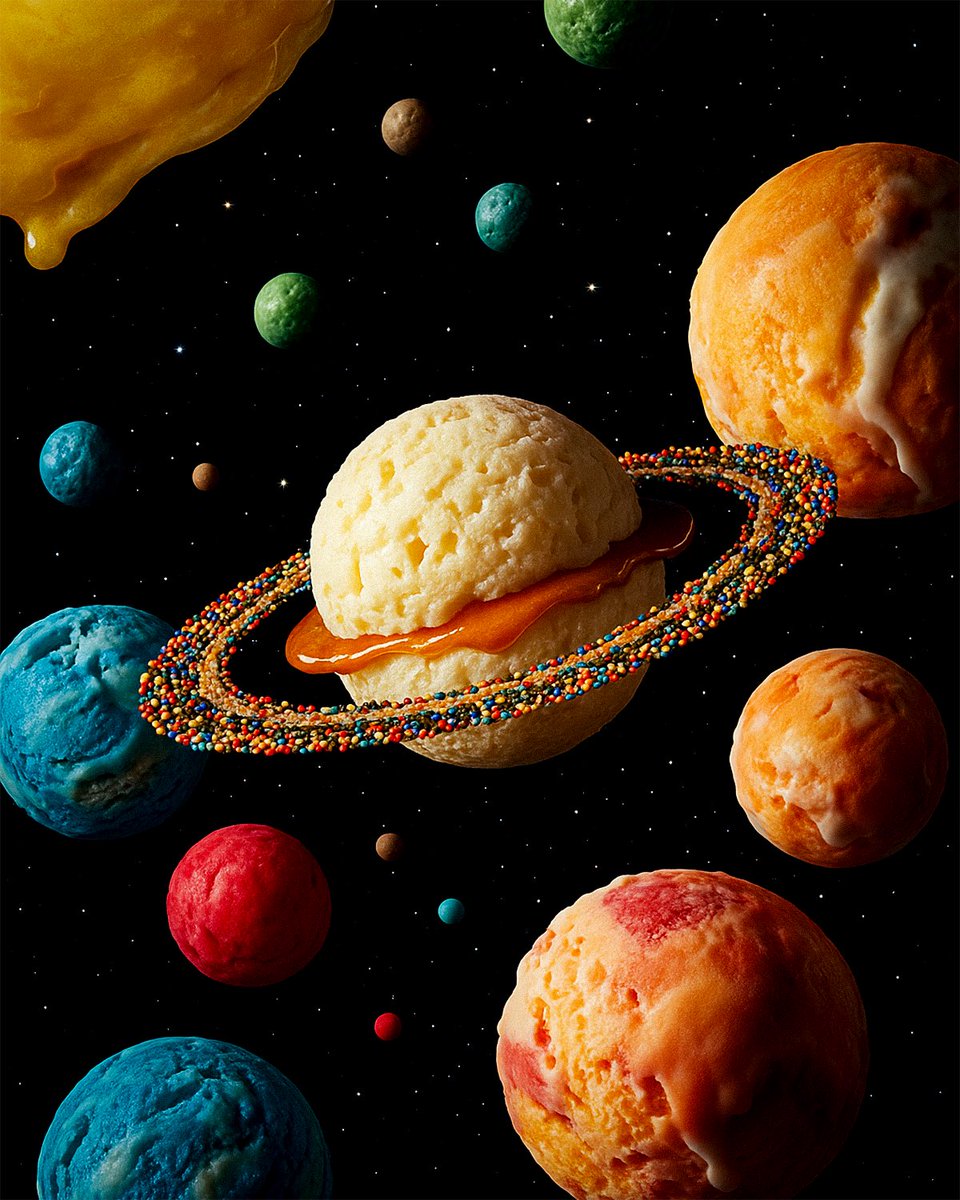 This is your sign to stop orbiting vanilla ideas 🪐🍦 

#Creative #Ideas #Planets #Photoshop #digitalart #visualtreat #surreal #designhumour #Adobe