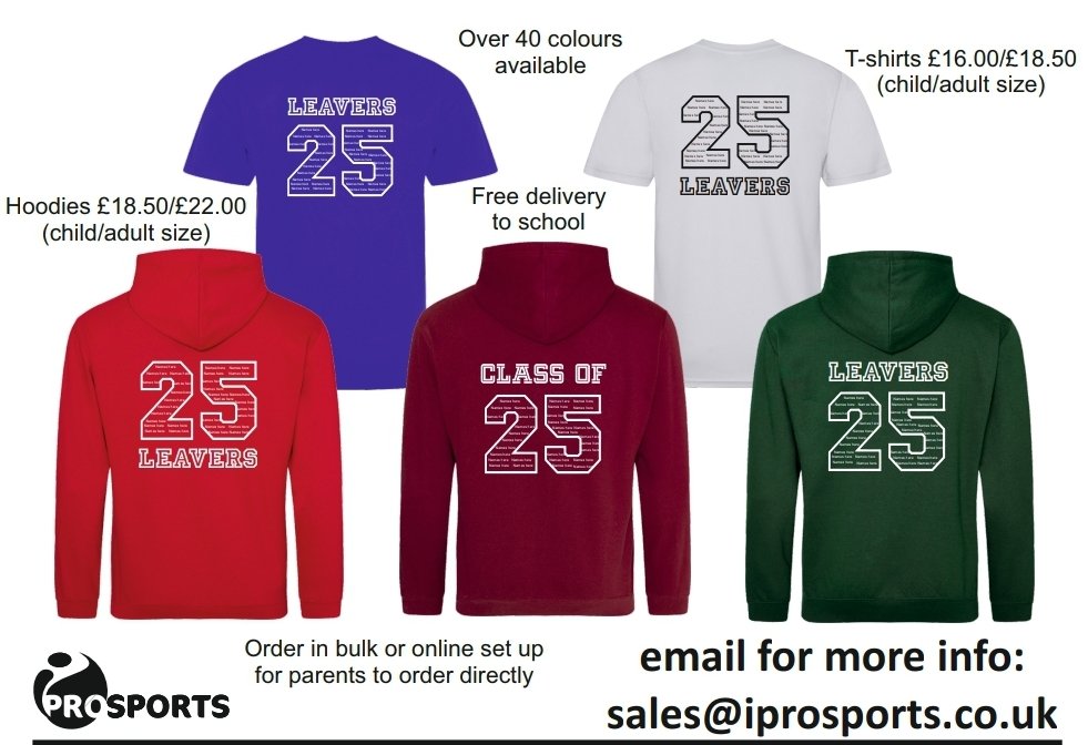 It's that time of year again ... if there any UK Year 6s or secondary school leavers who want printed hoodies or t-shirts, try iprosports.co.uk for service with a smile from my brother - squash player, Andy Murray! Enquiries to sales@iprosports.co.uk