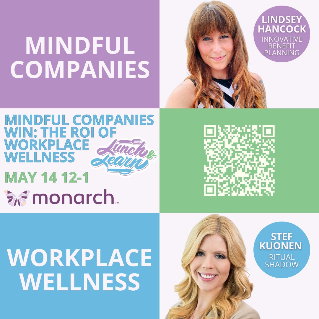 Monarchstaffing's tweet photo. Just 2 weeks away! Join our FREE virtual Lunch &amp; Learn on May 14, 12–1 PM: “Mindful Companies Win: The ROI of Workplace Wellness.”

🎙️ Expert tips, real strategies, &amp; actionable tools !

🚶‍♀️ Walk + learn! Register: https://t.co/eXcr1huvVK

#MentalHealthAwareness #MonarchStaffing https://t.co/jmSAndTfys