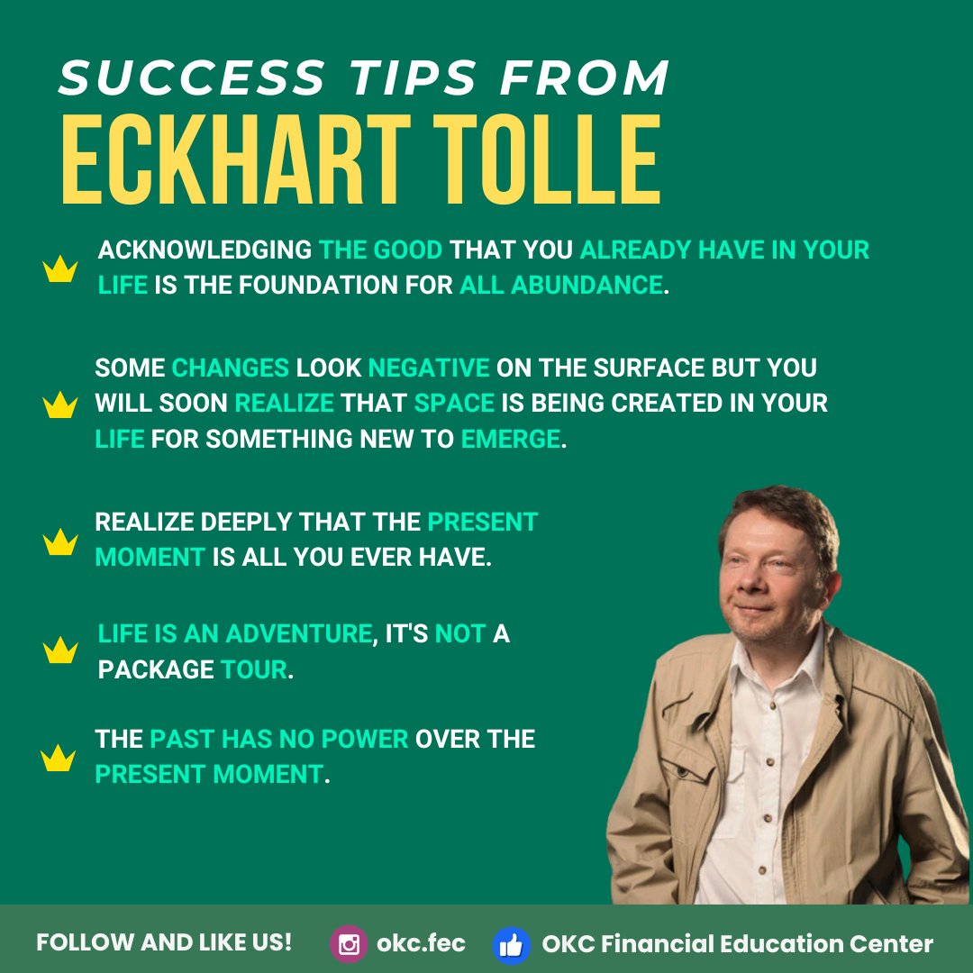 okcfec's tweet photo. "True success begins in the now. 💡 At World System Builder, we believe in financial education rooted in presence, purpose, and progress. Let’s build a better future—one mindful step at a time." #SuccessMindset #EckhartTolle #FinancialFreedom #WorldSystemBuilder #BuildYourFuture https://t.co/3BqmifT2jG