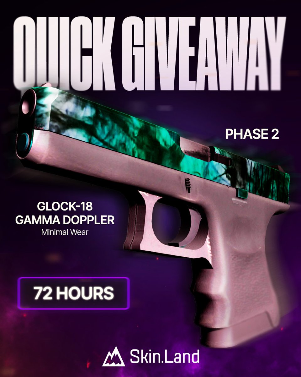 SkinLand_market's tweet image. Quick pistol skin giveaway just dropped! You’ve got 72 hours to join in. 

How to enter?
✔️ Follow @SkinLand_market 
🔁 Repost this post
👤 Tag 1 friend

We’re also letting YOU help choose the winner - drop the name of the giveaway picker tool you trust most on X, and we’ll go…