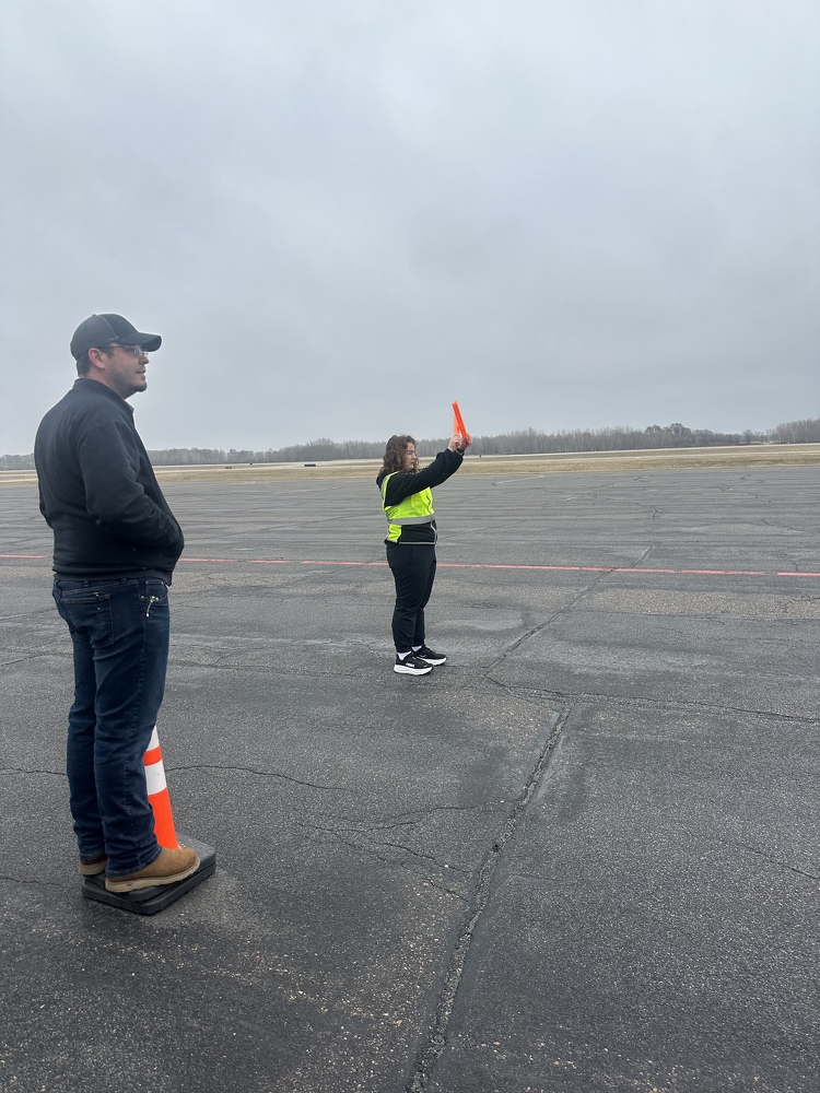ExploringCMC's tweet photo. This Aviation Exploring session was one for the books! Explorers got hands-on with real piloting skills—completing a preflight inspection &amp; even taxiing an airplane on the runway! Thanks to our amazing partners at St Cloud Aviation for providing this awesome opportunity! https://t.co/YuVM4QUwrg