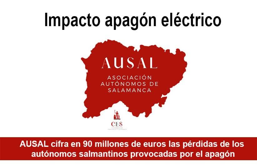 🔌💡⚡️ #APAGÓN | La Asociación de Autónomos de Salamanca (AUSAL) <a href="/CES_Salamanca/">CES</a> calcula en 9️⃣0️⃣ millones de euros las pérdidas económicas sufridas por los #autónomos de #Salamanca como consecuencia del apagón eléctrico de este lunes.

ℹ️ Toda la info 👇.
agenciaie.es/ausal-cifra-en…