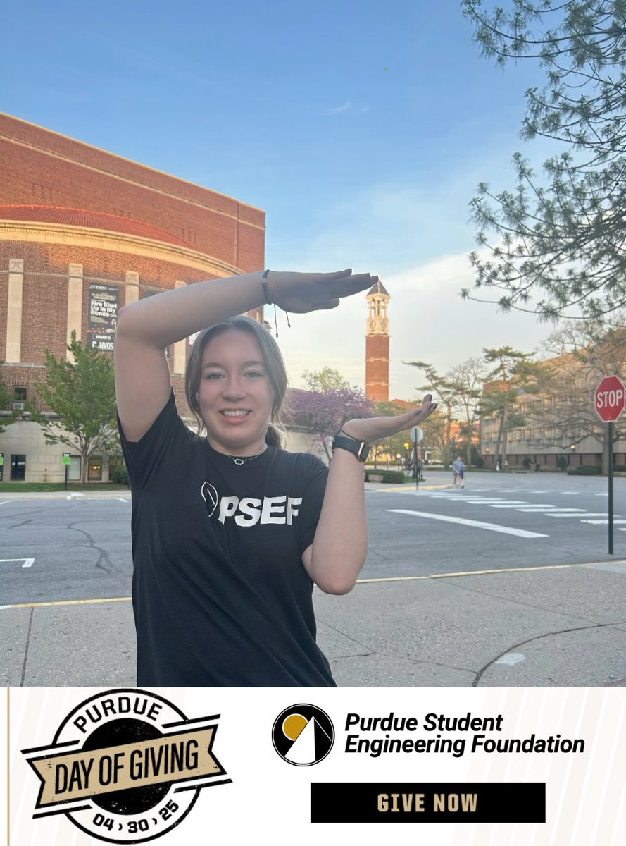 PSEF_Purdue's tweet photo. A reminder to make your gift to PSEF! https://t.co/MpOf2oJakF #PSEF #PurdueDayofGiving https://t.co/kGHUekzPwo