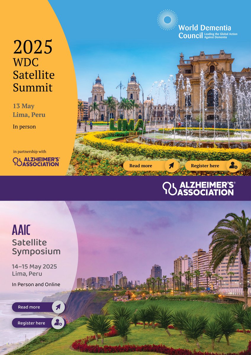 World Dementia Council (@worlddementia) on Twitter photo The inaugural WDC Satellite Summit in Lima, hosted in partnership with the <a href="/alzassociation/">Alzheimer's Association</a>, will challenge participants to think boldly and offer solutions from prevention, to research and care and ask how advocacy can help secure those advancements. More: bit.ly/40yLo09 The inaugural WDC Satellite Summit in Lima, hosted in partnership with the <a href="/alzassociation/">Alzheimer's Association</a>, will challenge participants to think boldly and offer solutions from prevention, to research and care and ask how advocacy can help secure those advancements. More: bit.ly/40yLo09