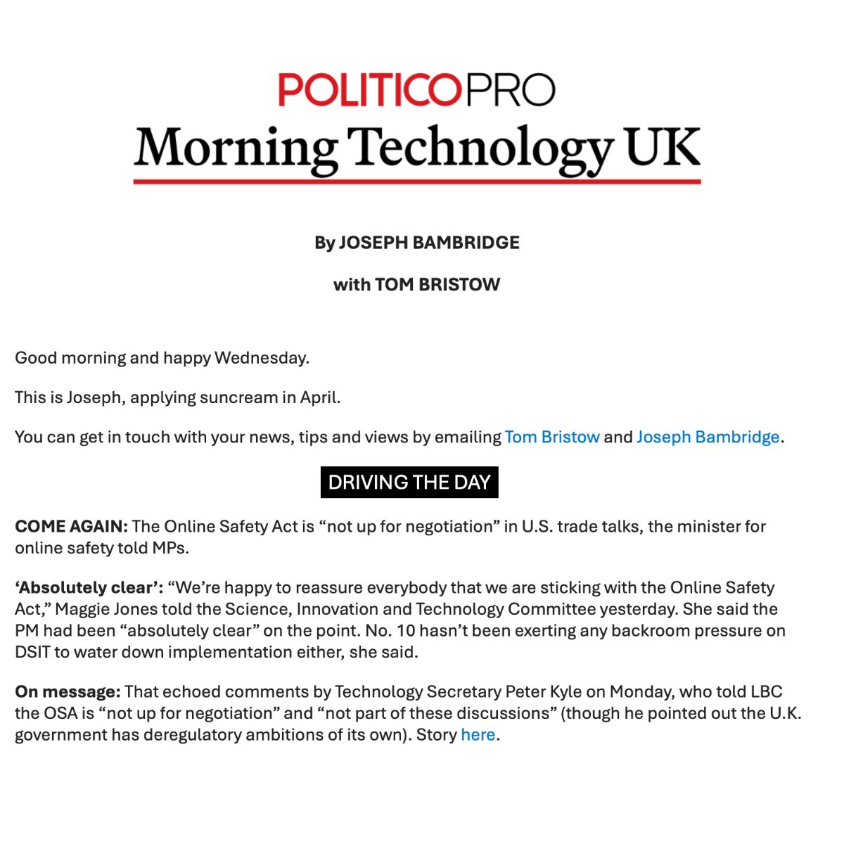 5Rights Foundation (@5rightsfound) on Twitter photo Great to see this commitment from <a href="/SciTechgovuk/">Department for Science, Innovation and Technology</a> 🇬🇧
Earlier this month we joined 20+ orgs urging the PM not to weaken the Online Safety Act in US trade talks.
Now, the govt must fully back Ofcom to robustly enforce these crucial protections for children🔗 5rightsfoundation.com/resource/joint… Great to see this commitment from <a href="/SciTechgovuk/">Department for Science, Innovation and Technology</a> 🇬🇧
Earlier this month we joined 20+ orgs urging the PM not to weaken the Online Safety Act in US trade talks.
Now, the govt must fully back Ofcom to robustly enforce these crucial protections for children🔗 5rightsfoundation.com/resource/joint…