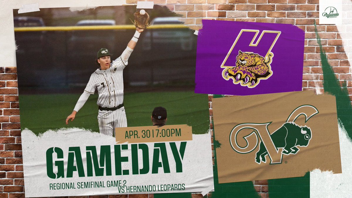 Game 2. Series on the line. Come support our Baseball team in Game 2 of the Regional Semifinals against Hernando.
🎟️: gofan.co/event/3575970?…
📺: nfhsnetwork.com/events/the-vil…