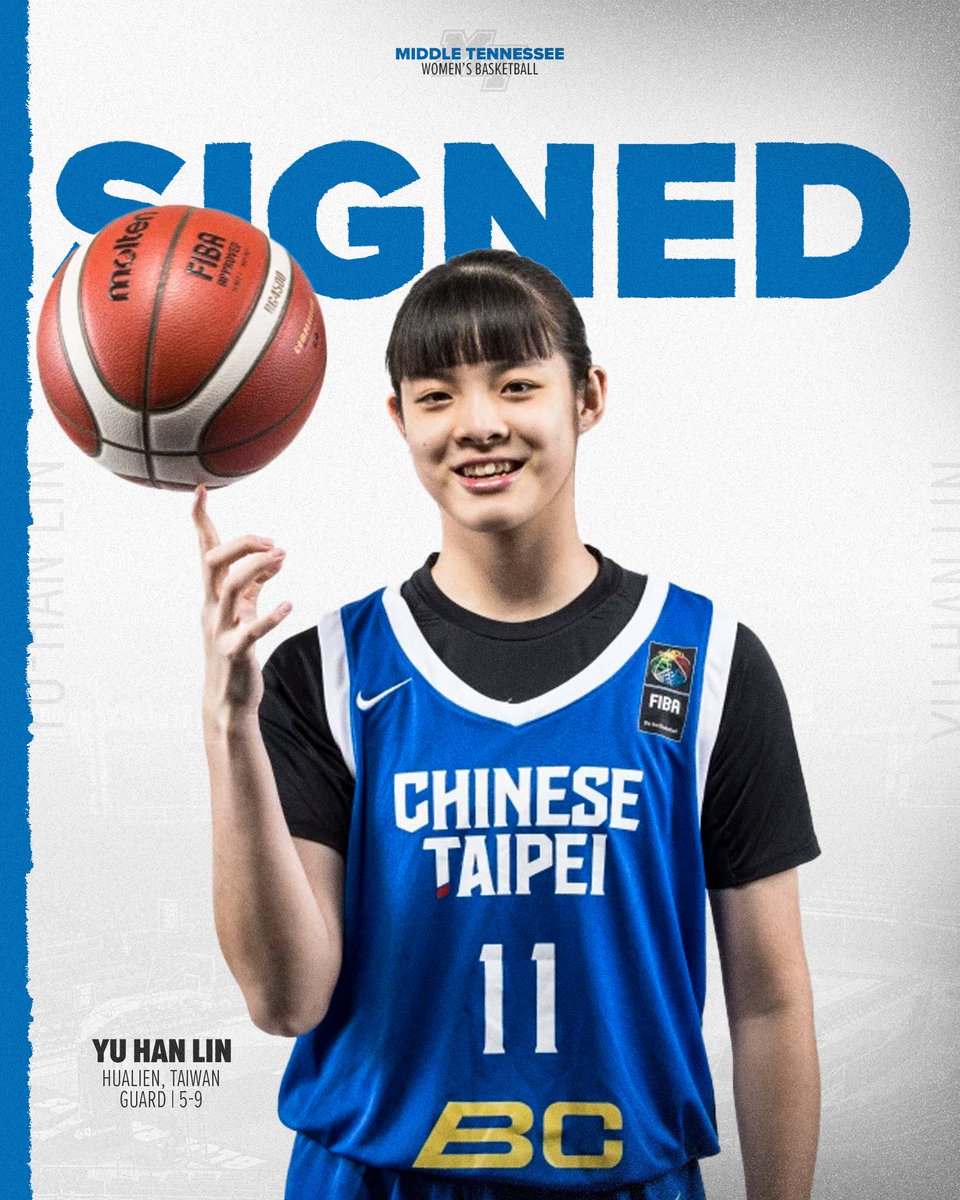 Welcome to the 'Boro, Yu Han Lin!  

📰 goblueraiders.co/WBB-Yu-Han-Sig…

#TrueBlue
