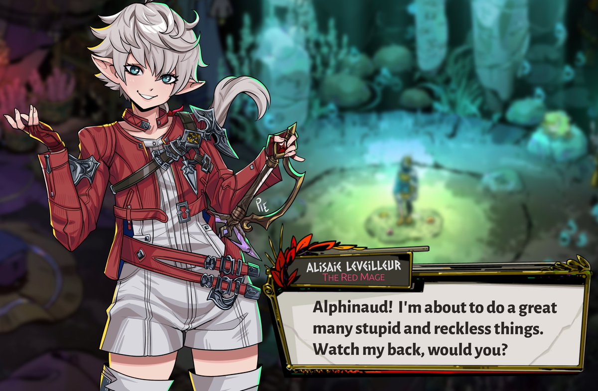 PietheUnusual's tweet photo. Alisaie Hades Style~ https://t.co/y5fcMSWHTf