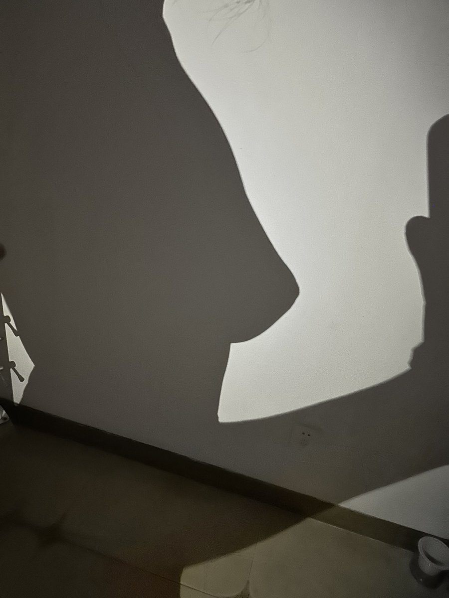 有人打视频看我影子，还是第一次见