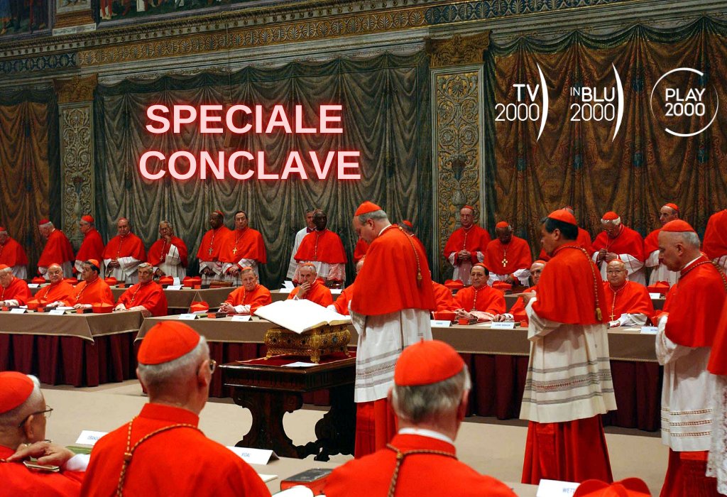 TV2000it's tweet photo. 📨#Newsletter #Tv2000
Dal #30aprile

🇻🇦 🔴Speciale #Conclave
📺🎙▶Programmazione e contenuti speciali su #Tv2000, @inblu2000it e https://t.co/ai29l1SqEb
📿 #Novendiali in suffragio di #PapaFrancesco 
📽️ #Film sui #Papi 
⛪️#Messa e #Supplica da #Pompei

Leggi 👇
https://t.co/fDvdaZGAbG
Iscriviti per ricevere #news 👇
https://t.co/74GMG7oJ28