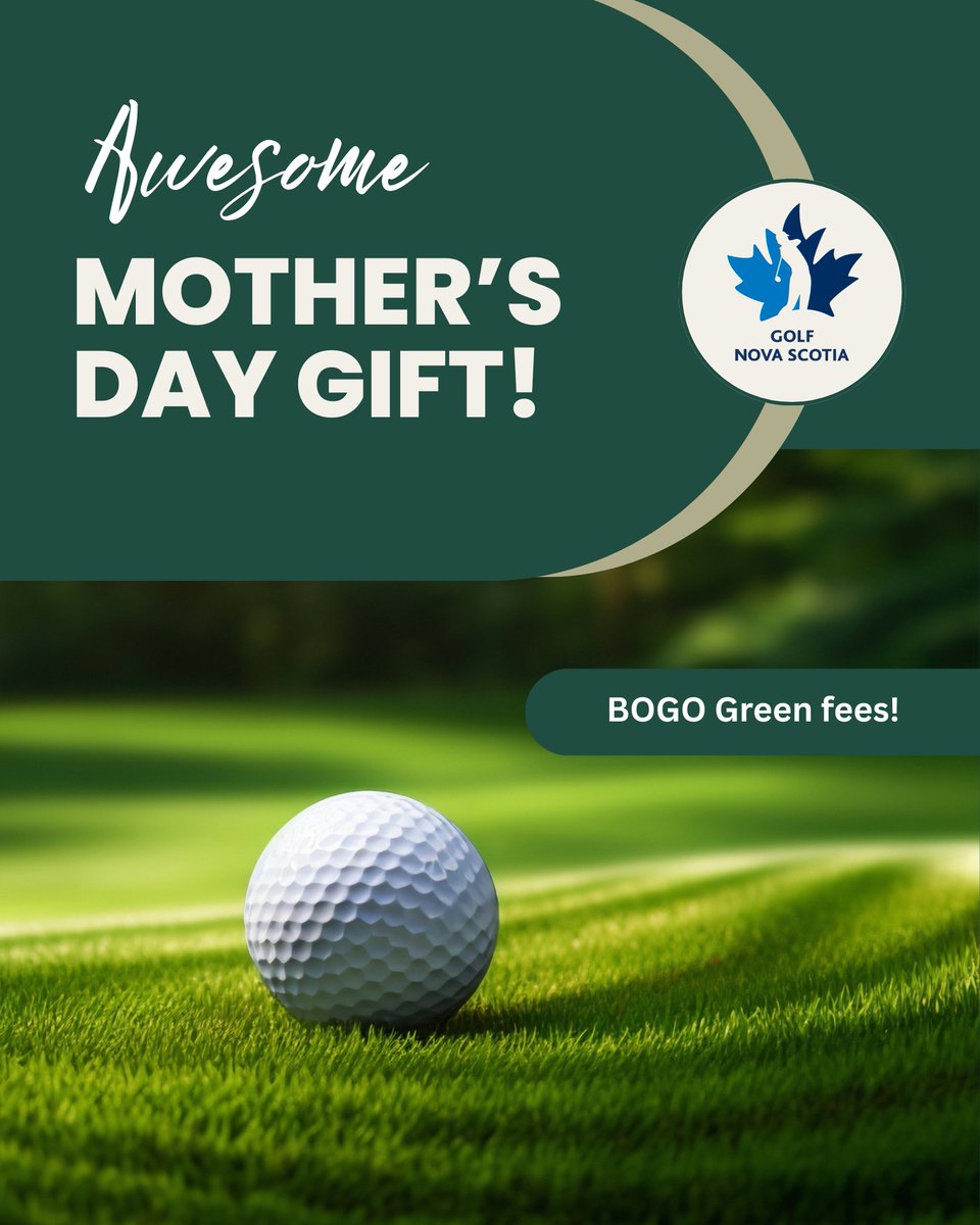 Tee up a great gift for Mother’s Day! The Links Fore Lungs Golf Book features over 100 BOGO green fees and other great offers. Just $35 for 1 or 3 $80 for Golf NS members! Supports lung health in NS! 

To order, call 1-800-451-2221 

Give the gift of golf AND make a difference!