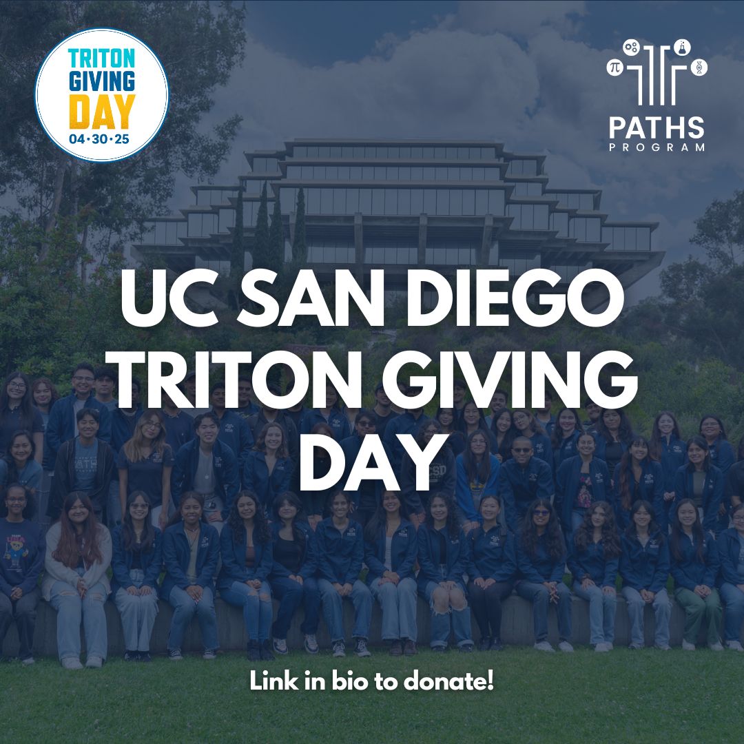UC San Diego’s Triton Giving Day campaign is here! This event begins today and continues for 24 hours.
We welcome you to give toward our scholarship funds and help us by sharing our efforts with your friends, family, colleagues, and extended network!

Link in bio to donate!