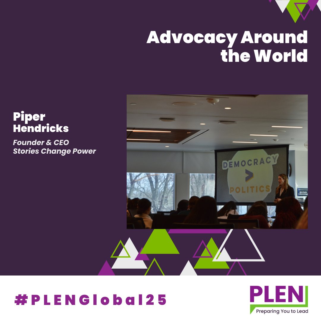 PLEN (@plennetwork) on Twitter photo #PLENGlobal25 day 4 continued with stories and insights from Piper Hendricks (<a href="/StoriesChgPower/">Stories Change Power</a>) about advocacy and democracy -- two of our favorite things! ๐
#LaterGram #PLENGlobal25 day 4 continued with stories and insights from Piper Hendricks (<a href="/StoriesChgPower/">Stories Change Power</a>) about advocacy and democracy -- two of our favorite things! ๐
#LaterGram