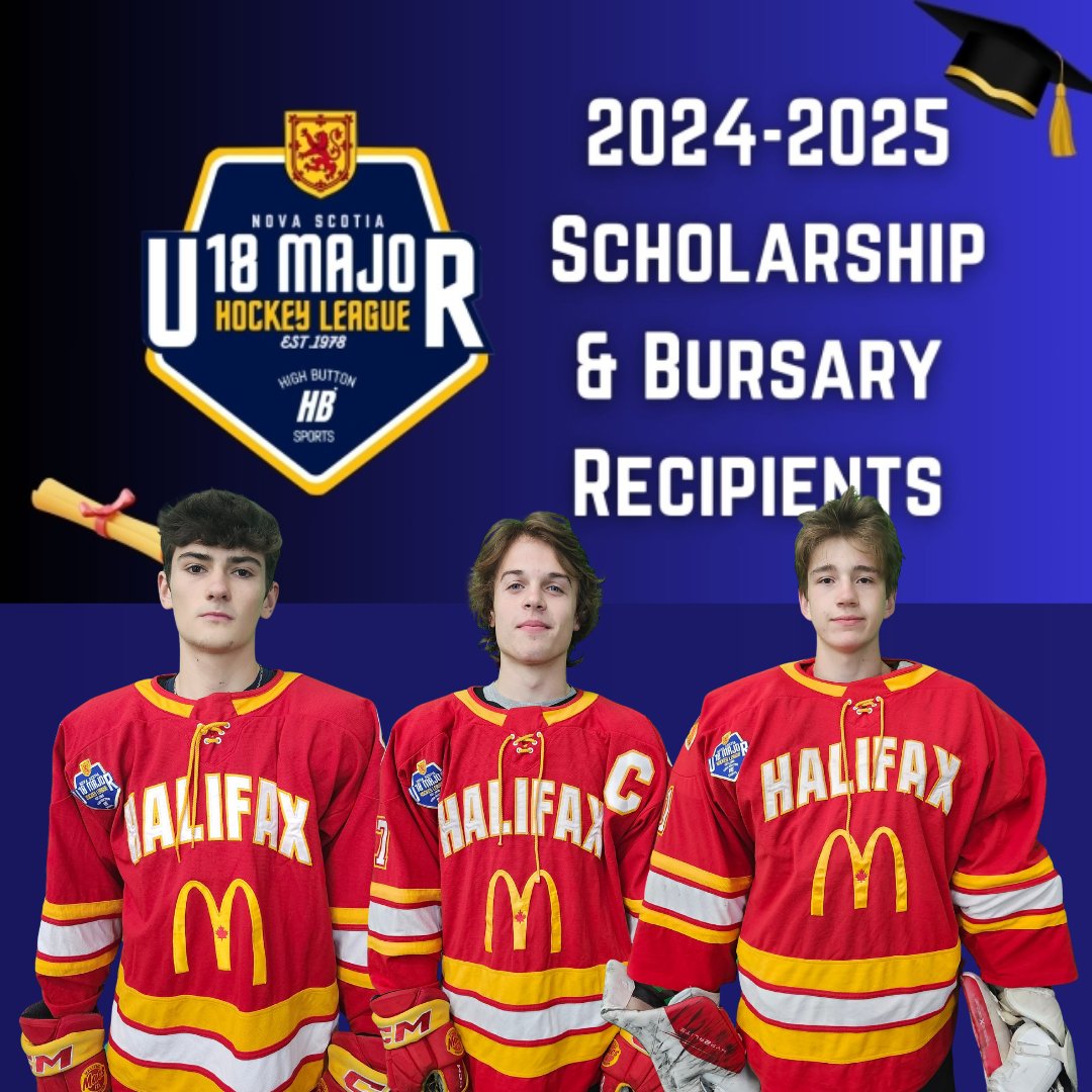 Congratulations to the following Macs who are 2024-25 Scholarship/Bursary Recipients. Each receiving $1000

Liam Boltz - Judge RE (Bud) Kimball Student-Athlete Scholarship

Luke Dooley - Dianna Thornton Education Fund Scholarship Award

Sam Madgett - IceJam Award Sponsor: QMJHL