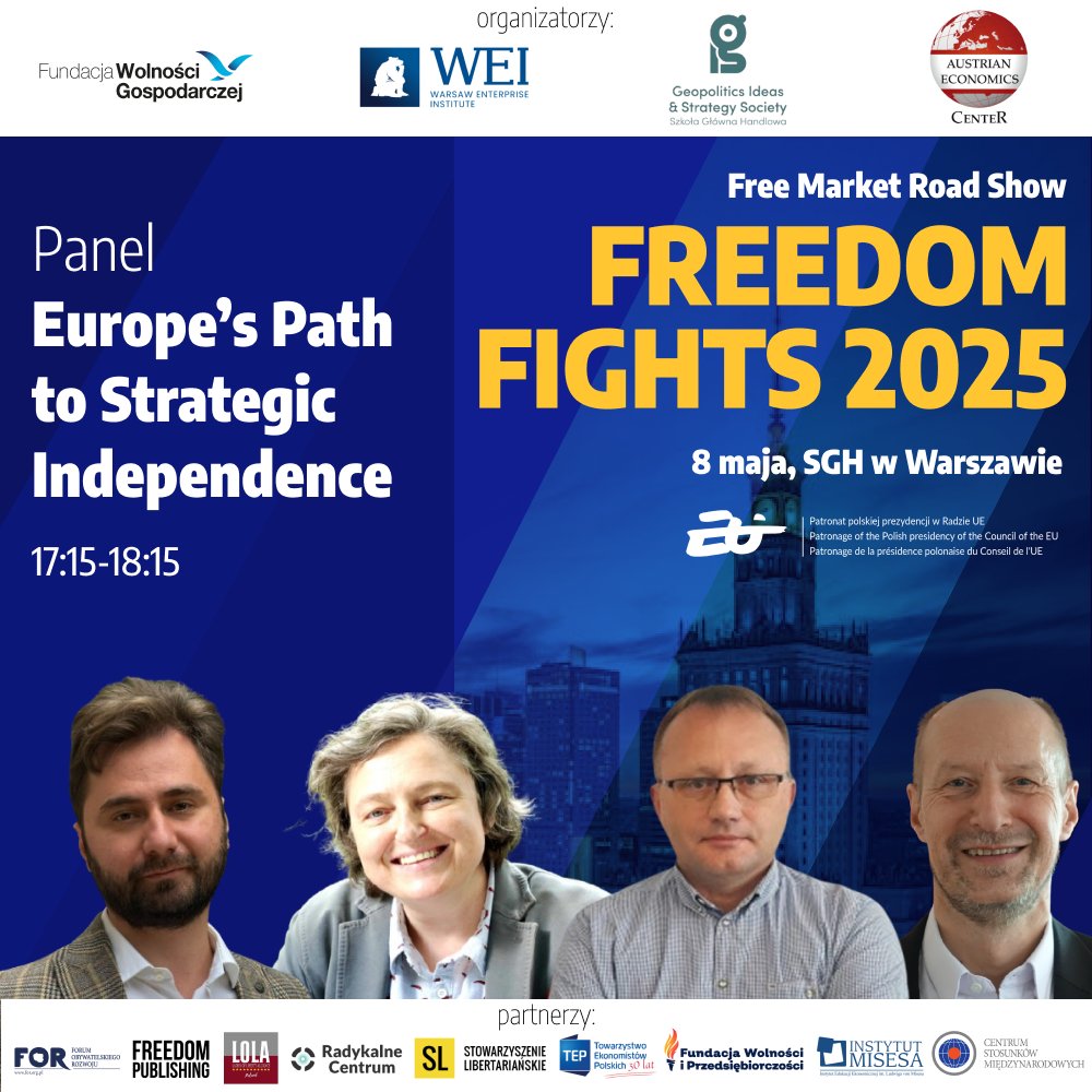 💥Czy Europa jest gotowa stanąć na własnych nogach? To jeden z wyjątkowych paneli, które czekają na uczestników Freedom Fights.

<a href="/M_Bonikowska/">@MBonikowska</a>, <a href="/MikolajPisarski/">Mikołaj Pisarski</a>, <a href="/MBudzisz2/">Marek Budzisz</a> i Joseph Richter zbadają, w jaki sposób kontynent może poradzić sobie z rosnącymi globalnymi napięciami i