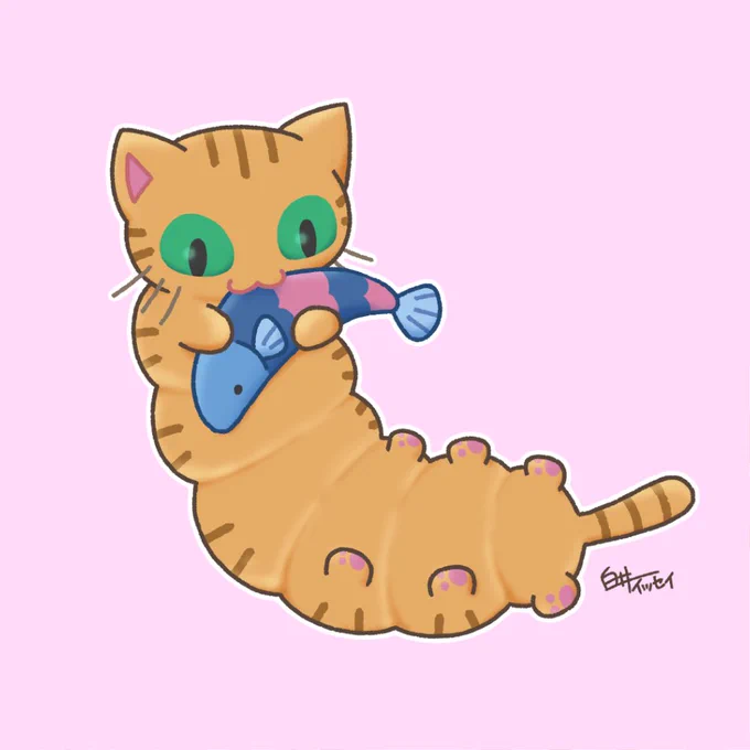 #むいむいにゃんこ というキャラクターを考えてるんですけどいかがでしょうかちなみにあと7匹(種類)いる 