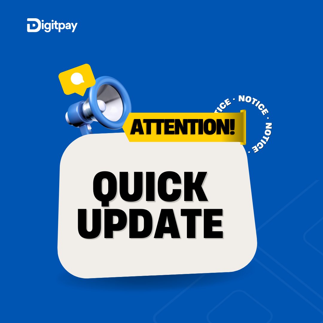 The wait is over!  Our private beta was a success. A huge thank you to our early customers for their trust and feedback.  

Now it’s time for everyone to enjoy DigitPay. Sign up now and experience it yourself.

🔗digitpay.finance

#digitpay #WeAreLive