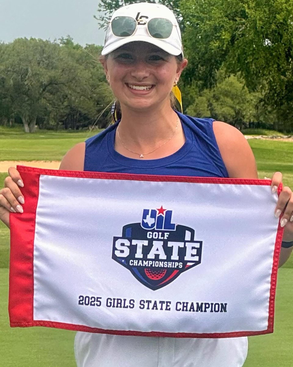 LakeCreekgolf1's tweet photo. STATE CHAMP! Addie Surber has an electric day with 9 birdies and an eagle to win the state title in a playoff! She caps off her career as a 3x District Champion, 2x Regional Champion, and now a State Champion! This is LC's first ever individual golf champion! Way to go Addie! 🦁 https://t.co/dwflpxeY9S