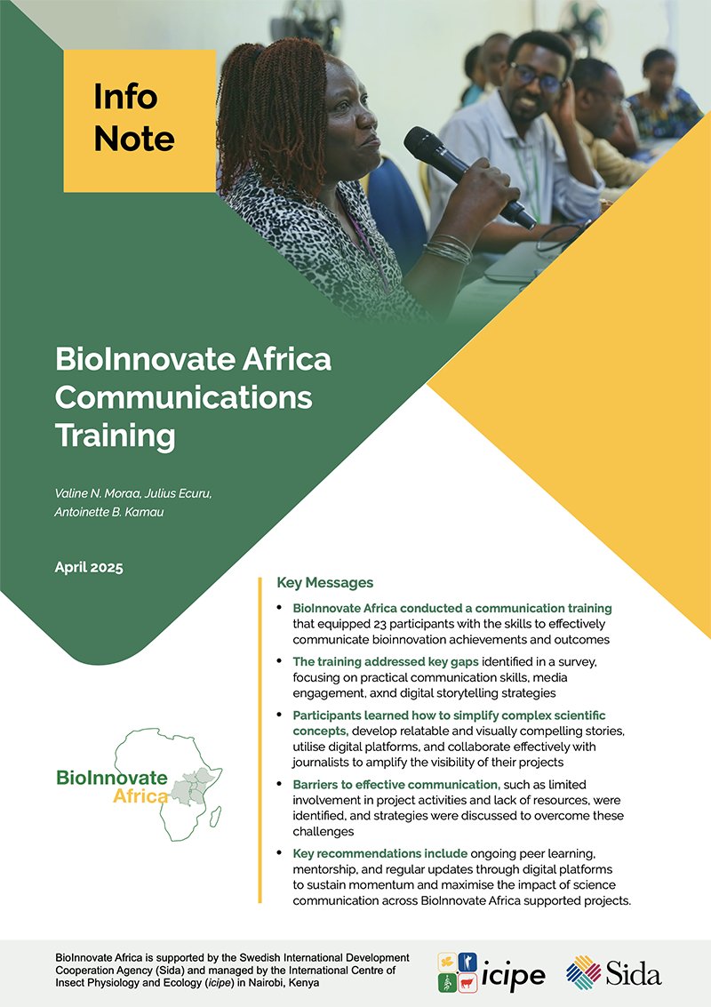 Transformative #science depends on #storytelling that’s both compelling &amp; relatable. 
Earlier this month, <a href="/BioInnovate/">BioInnovate Africa</a> Africa held a training to sharpen skills, spark ideas &amp; boost the impact of #bioscience innovations in eastern #Africa. Key outcomes &amp; recommendations, read more