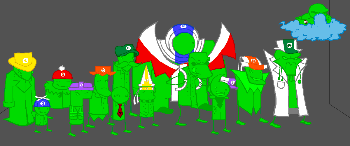 EvilLordJack's tweet photo. FINALLY GOT THE CAST OF @GHOSTLIESTTRICK'S LEPRECHAUNS TOGETHER FOR A LINEUP PICTURE. HERE THEY ALL ARE TOGETHER IN ONE ROOM. THREADED BELOW ARE SPECIFIC DETAILS ON EACH ONE OF THEM
(1/2) 🧵 https://t.co/IiIvPjBDTO