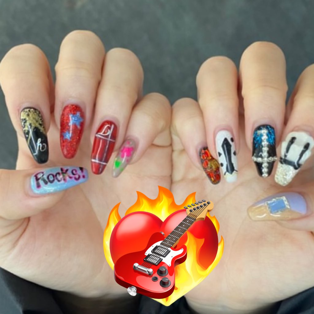 Rocks!の時のネイルは過去1お気に入りです。