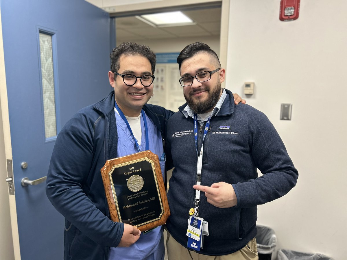 Glad I was able to snag a picture with you. Huge congratulations on a well deserved award. You have inspired so many of us and we’re so grateful to learn from you everyday. Thank you for all your mentorship. A true asset for <a href="/UB_Neurosurgery/">UB Neurosurgery (UBNS)</a> <a href="/Jacobs_Med_UB/">Jacobs School at University at Buffalo</a>