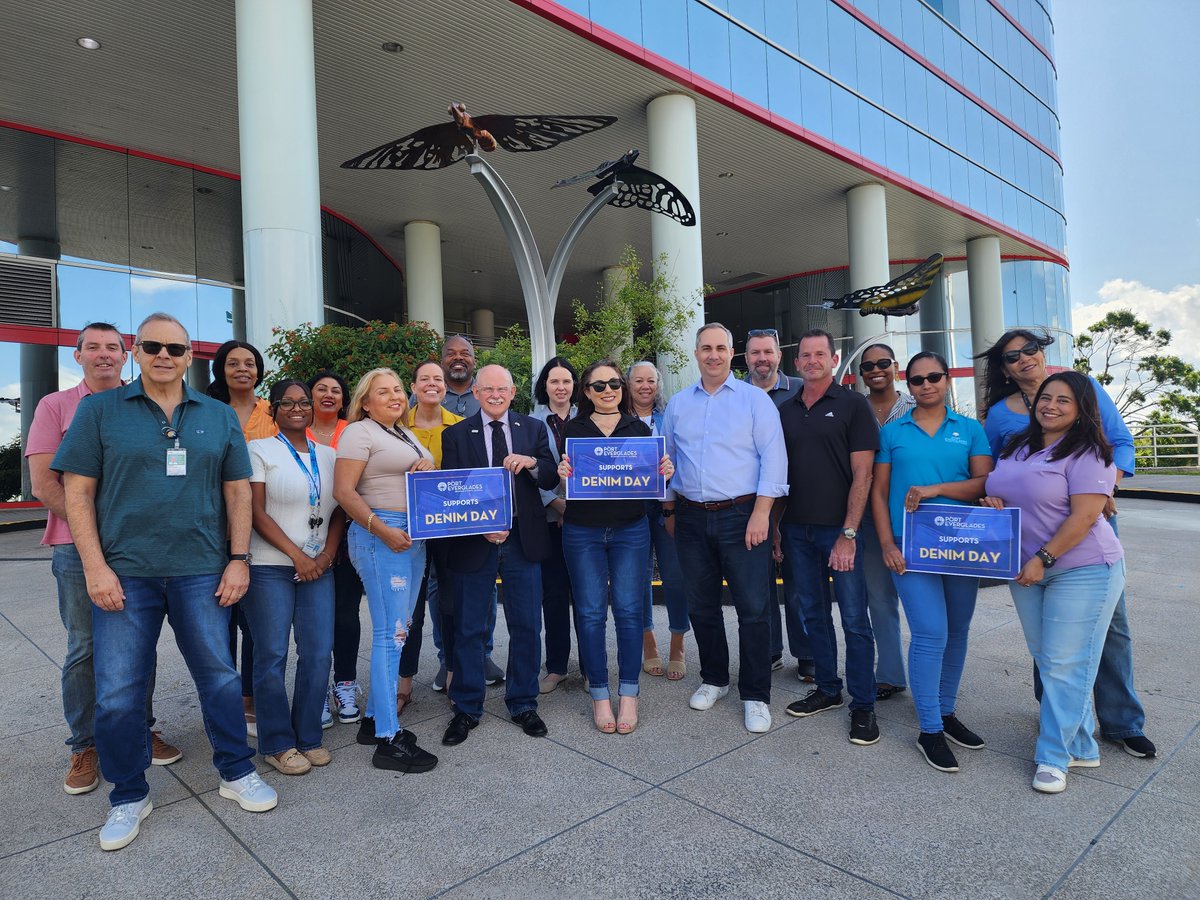 PortEverglades's tweet photo. Port Everglades is proud to participate in Denim Day, standing with survivors and joining the global movement to raise awareness about sexual violence. Because change begins when we choose to speak up — and show up. #DenimDay2025 #PortEverglades #DenimForACause @BrowardCounty https://t.co/KDXwFaox4M