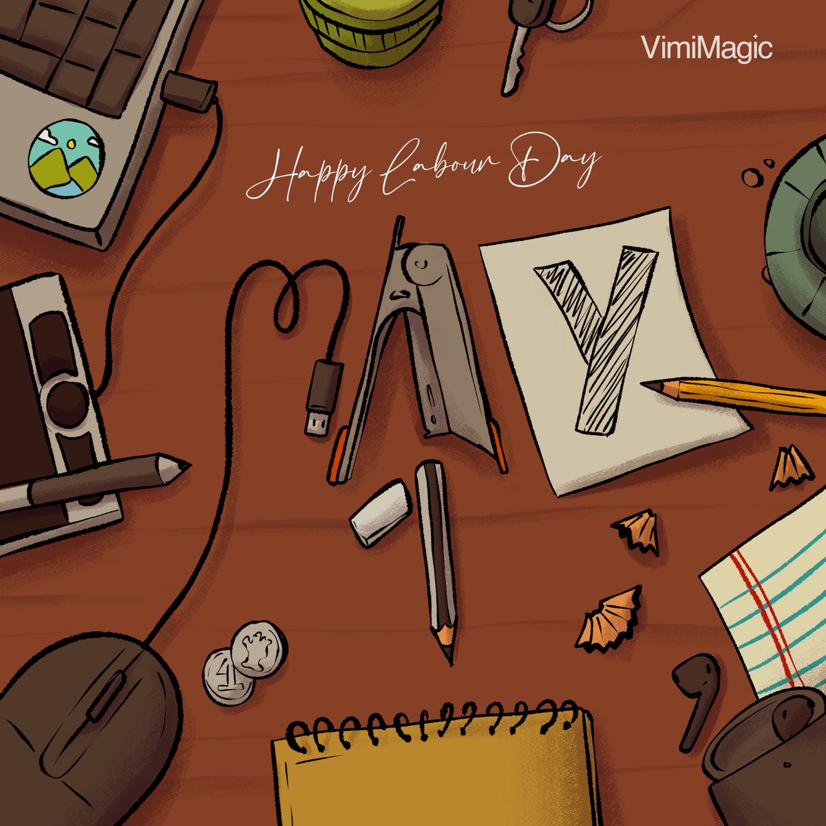 Here's to the hands that sketch, type, design, click, and create the ones that hustle behind the screens and beyond. This Labour Day, we salutes the passion, precision, and perseverance of every creative mind. 

#VimiMagic #HappyLabourDay #InternationalWorkersDay