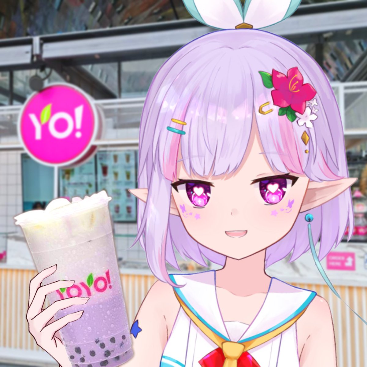 在鹿特丹喝珍奶🧋 來杯芋頭椰子口味w
最喜歡Q彈的大珍珠，小珍珠常讓我嗆到🤣

好奇大家，平常喜歡喝哪家的珍奶的？
偷突襲調查粉粉美少女💖
<a href="/Esmea_princess/">艾絲梅亞🎀Esmea．Evenid 陽壽公主 7/6 生日禮物開放收件</a> 
<a href="/JiangshiRiriko/">綾璃子🌸【MuLive】噗噗通通砰!</a>
<a href="/MiaFlamel/">米婭 Mia Flamel 🌟 6/11 三週年啦 ✦</a>

... 肯定會出現櫻花口味的吧(x)
#V珍好喝 #國際珍奶日 #NationalBubbleTeaDay