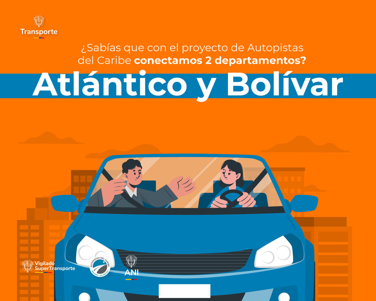 aucaribe's tweet photo. Conectamos 2 departamentos, impulsamos el desarrollo regional y trabajamos cada día por una movilidad más segura, eficiente y sostenible 🌎🛣️
Desliza y descubre por qué esta concesión es clave para el futuro de la región Caribe 👉🏻
#ConectividadQueTransforma https://t.co/CPbeb6BKVa